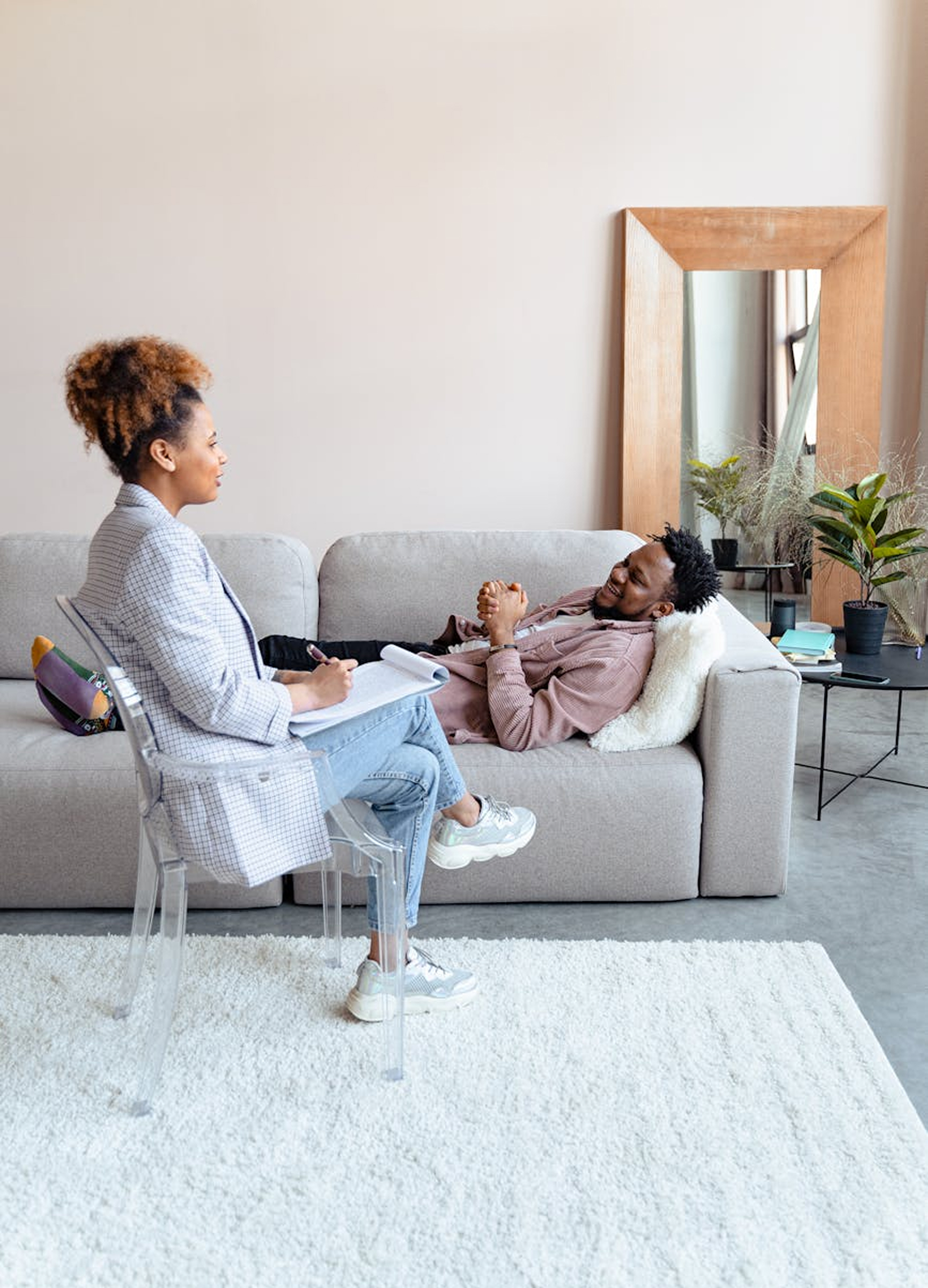 Therapy Session - Professional counselor in session with client